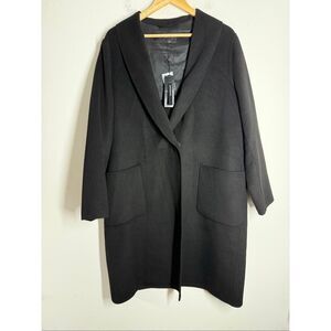 NWT Comma Women’s Wool Blend Black  Coat Sz 14 See Description